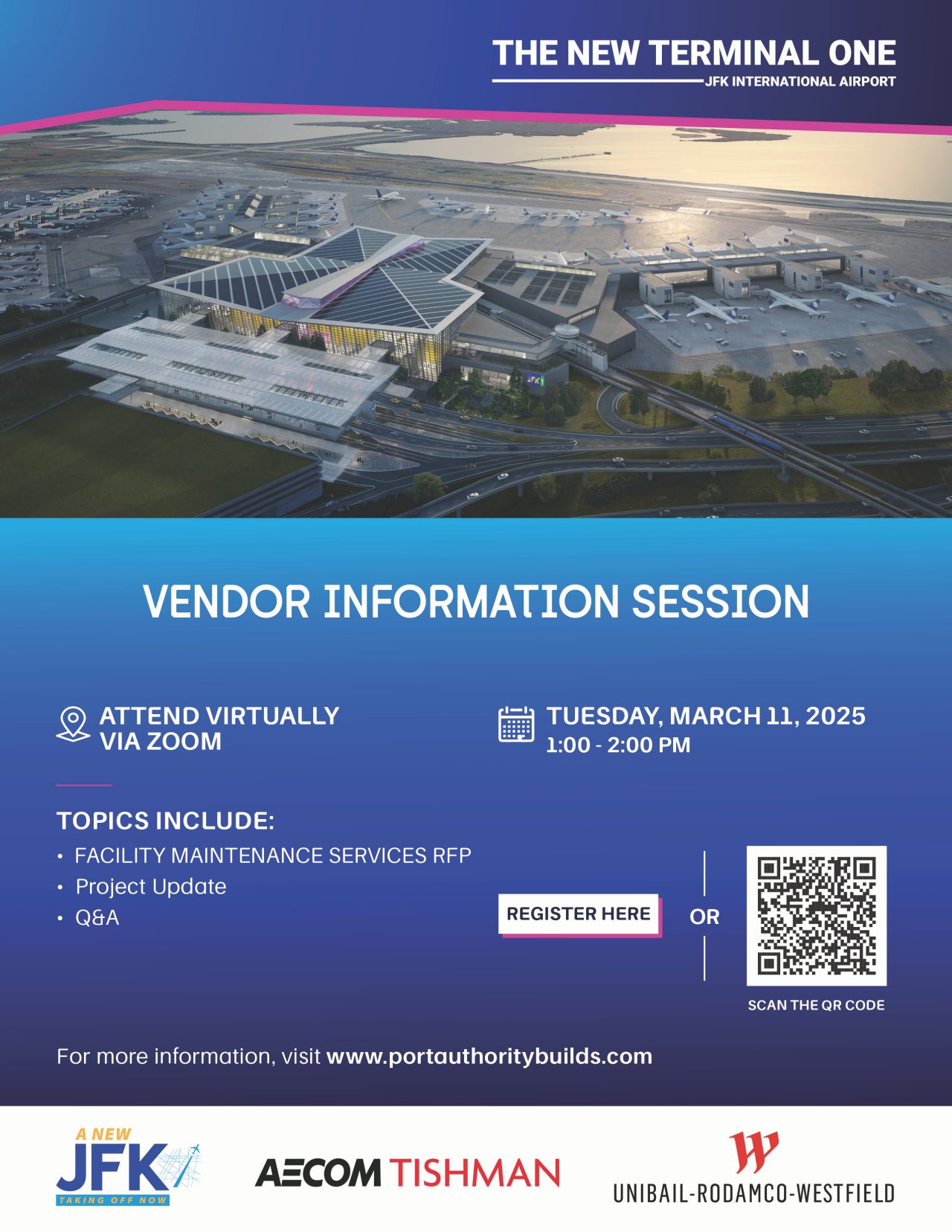 March 2025 Vendor Information Session flyer
