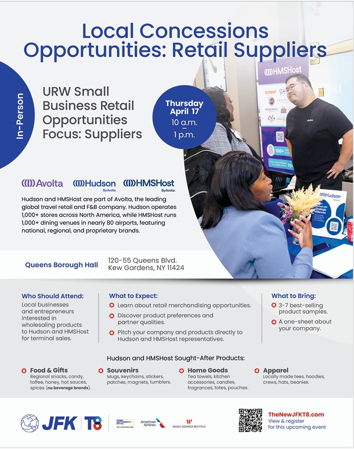 Event Flyer for Local Concessions Opportunities - Retail Suppliers